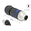 Delock M12 Connector A-coded 5 pin male for mounting with screw connection