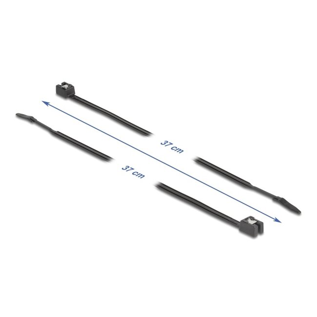 Delock Cable Tie self-cutting L 370 x W 4.8 mm 50 pieces black