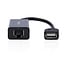 USB-Verlenger | USB 2.0 | 1x USB-A Male | 1x RJ45 Female | 1x USB-A Female | 1x RJ45 Female | 50 m | 480 Mbps | Vernikkeld | Rond | PVC | Zwart | Doos