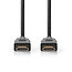 Premium High Speed ​​HDMI™-Kabel met Ethernet | HDMI™ Connector | HDMI™ Connector | 4K@60Hz | 18 Gbps | 1.00 m | Rond | PVC | Zwart | Label