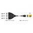 Delock HDMI Switch 3 x HDMI in to 1 x HDMI out 8K 60 Hz with integrated cable 60 cm
