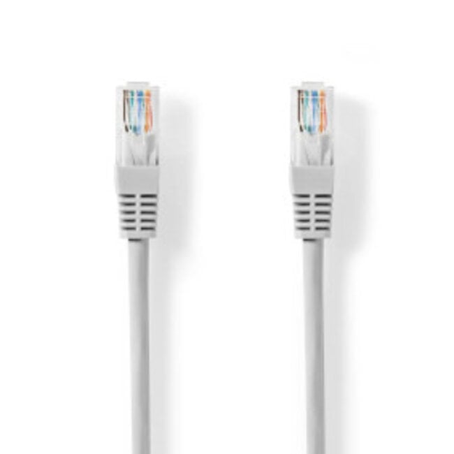 CAT5e Netwerkkabel | U/UTP | RJ45 Male | RJ45 Male | 30.0 m | Rond | PVC | Grijs | Label