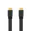 High Speed ​​HDMI™-Kabel met Ethernet | HDMI™ Connector | HDMI™ Connector | 4K@30Hz | 10.2 Gbps | 2.00 m | Plat | PVC | Zwart | Label