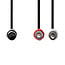 DIN-Audiokabel | DIN 5-Pins Male | 2x RCA Male | Vernikkeld | 1.00 m | Rond | PVC | Zwart | Label