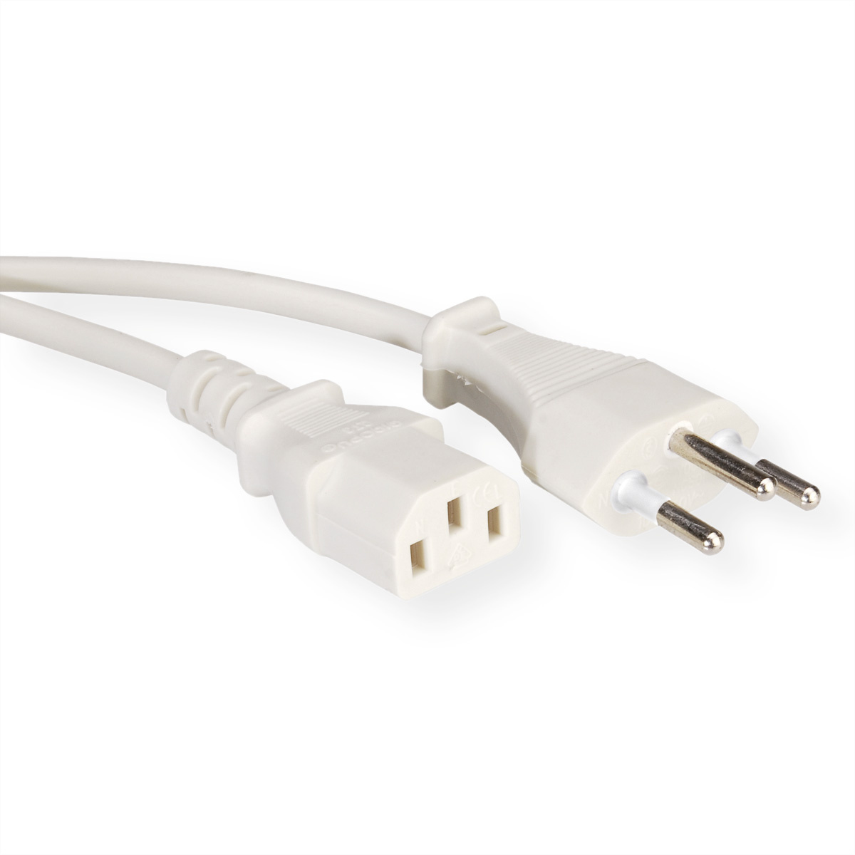 Valueline Value 19.99.1223-50. Lengte snoer: 1,8 m, Aansluiting 2: C13 stekker. Ingangsspanning: 250 V, Stroom: 10 A