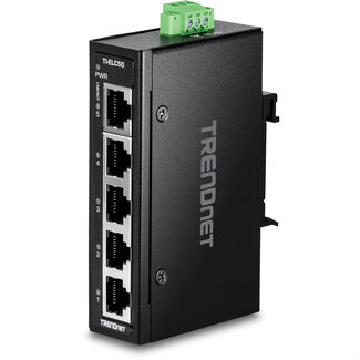 Trendnet TRENDnet TI-ELC50 5-Port Ethernet Mini Switch Industrial DIN-Rail