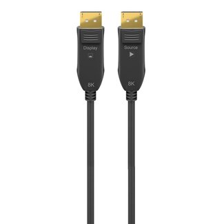 Goobay DisplayPort Active Optical Cable (AOC) | DP2.1 (10K 60Hz) | UHBR10 (40Gbit/s | 30 meter