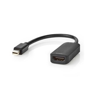 Nedis Nedis Mini DisplayPort naar HDMI adapter | 8K 30Hz + HDR | zwart - 0,20 meter