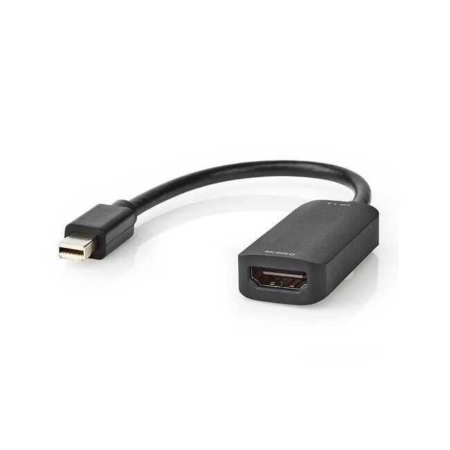 Nedis Mini DisplayPort naar HDMI adapter | 8K 30Hz + HDR | zwart - 0,20 meter
