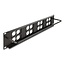 Delock D-Type 19″ Patch Panel with 4 D-Type plates 86 x 86 mm and 4 ports 2U black