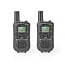 Walkie talkie Set | 2 Handsets | Tot 5 km | Frequentiekanalen: 8 | PTT / VOX | tot 2,5 uur | Zwart