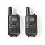 Walkie talkie Set | 2 Handsets | Tot 5 km | Frequentiekanalen: 8 | PTT / VOX | tot 2,5 uur | Zwart