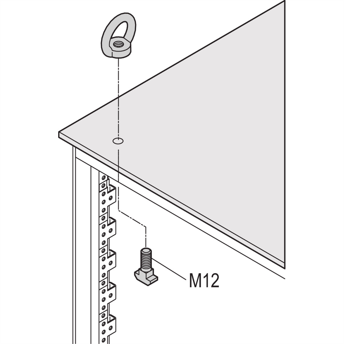 Schroff 23130072 19 inch Bevestigingsmateriaal voor patchkast