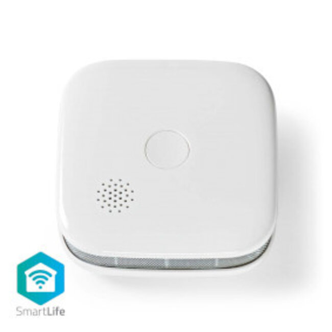 SmartLife Rookmelder | Wi-Fi | Batterij Gevoed | Levenscyclus sensor: 10 Jaar | EN 14604 | Max. batterijduur: 24 Maanden | 85 dB | Wit | 1 Stuks