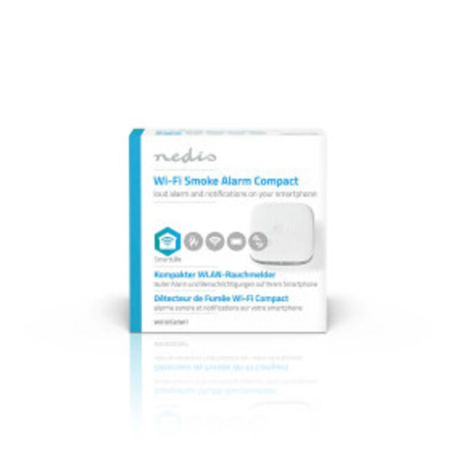 SmartLife Rookmelder | Wi-Fi | Batterij Gevoed | Levenscyclus sensor: 10 Jaar | EN 14604 | Max. batterijduur: 24 Maanden | 85 dB | Wit | 1 Stuks