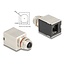 Delock M12 Adapter X-coded 8 pin female to RJ45 jack Cat.6A STP shielded straight