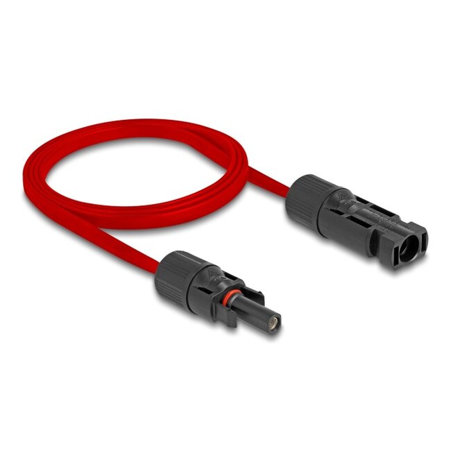 Delock DL4 Solar Flat Cable 4 mm² male to female 1 m red