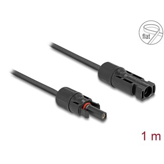 DeLOCK Delock DL4 Solar Flat Cable 4 mm² male to female 1 m black