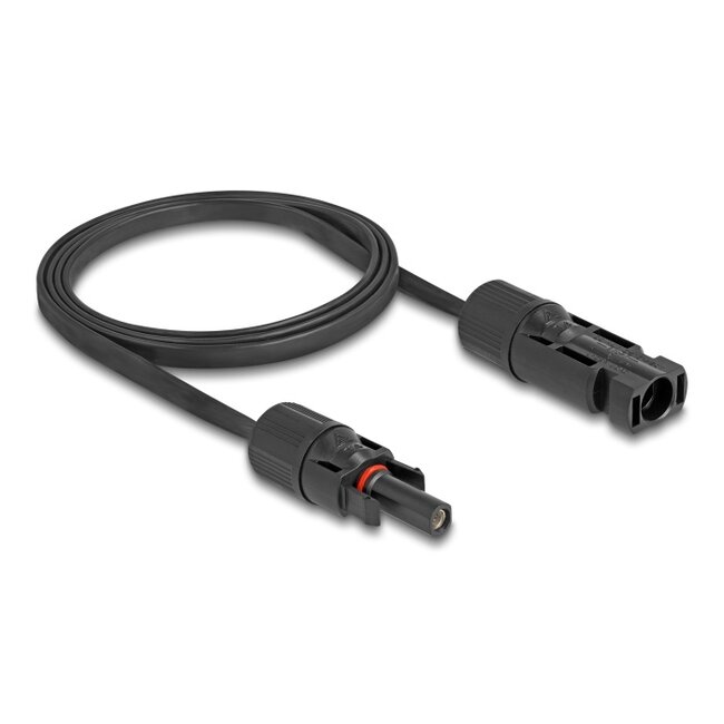 Delock DL4 Solar Flat Cable 4 mm² male to female 1 m black