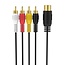 Sinox GO DIN 5-pins - 2x Tulp stereo kabel (recorder - versterker) | 1 meter