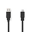 Nedis Micro USB naar USB kabel | USB2.0 | tot 2A | zwart | 1 meter