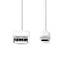 Nedis Micro USB naar USB kabel | USB2.0 | tot 2A | wit | 1 meter