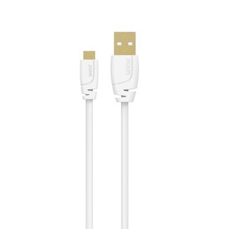 Sinox Sinox SELECT Micro USB naar USB-A kabel | USB2.0 | tot 2A | wit | 0,75 meter