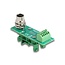 Delock M12 Transfer Module Adapter 4 pin A-coded female to 5 pin terminal block for DIN rail
