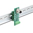 Delock M12 Transfer Module Adapter 4 pin A-coded female to 5 pin terminal block for DIN rail