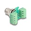 Delock M12 Transfer Module Adapter 8 pin A-coded male to 9 pin terminal block for installation