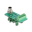 Delock M12 Transfer Module Adapter 8 pin A-coded female to 9 pin terminal block for DIN rail