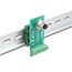 Delock M12 Transfer Module Adapter 8 pin A-coded female to 9 pin terminal block for DIN rail