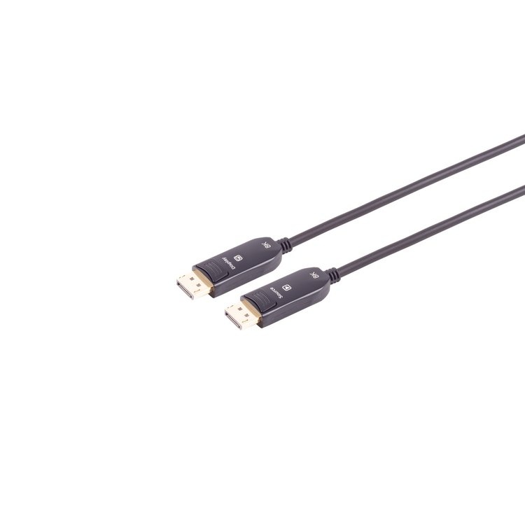 DisplayPort Active Optical Cable (AOC) - versie 1.4 (5K/8K 60Hz) / zwart - 20 meter