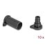 DL4 Dust Cover for male and female connector, silicone, 2-parts, black 10 pcs set