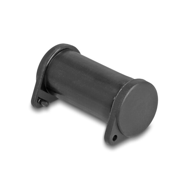 DL4 Dust Cover for male and female connector, silicone, 2-parts, black 10 pcs set