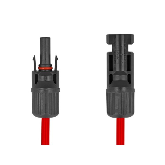 Delock DL4 Solar Flat Cable male to female 60 cm red