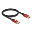 Delock DisplayPort Cable 8K 60 Hz 1 m red metal