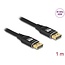 Delock DisplayPort Kabel 8K 60 Hz 1 m schwarz Metall