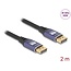 Delock DisplayPort Cable 8K 60 Hz 2 m lila metal