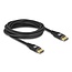 Delock DisplayPort Kabel 8K 60 Hz 5 m schwarz Metall