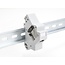 Delock Keystone Holder for DIN rail with grounding grey