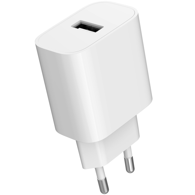 Universele USB lader, 2.4 A, wit