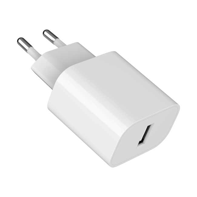 Universele USB lader, 2.4 A, wit