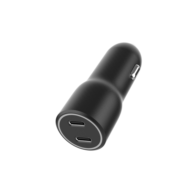 2-poorts USB-autolader, 4.0 A, zwart