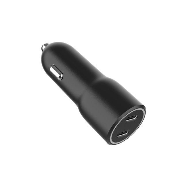 2-poorts USB-autolader, 4.0 A, zwart