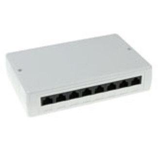 ACT ACT Modulair opbouwdoos unshielded 8-voudig CAT6