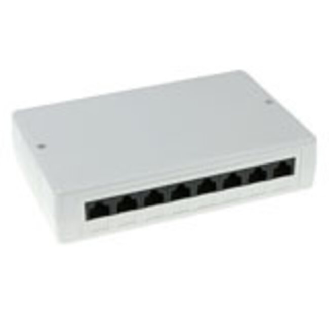 ACT Modulair opbouwdoos unshielded 8-voudig CAT6