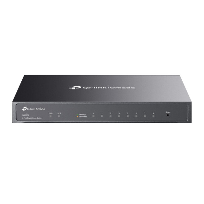 TP-Link Omada SG2008 netwerk-switch Managed L2/L2+ Gigabit Ethernet (10/100/1000) Zwart