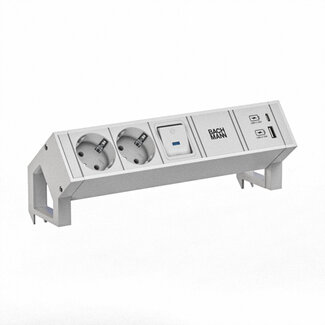 Bachmann BACHMANN DESK2 wit 2xCEE7/3 1xUSB A/C 22W 0,2m GST18