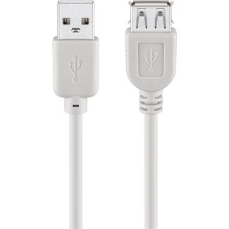 Goobay Goobay USB 2.0 Hi-Speed extension cable, grey 0.6 m